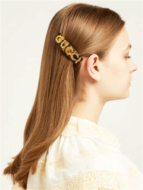 drippin hair pin gucci|gucci hair clips.